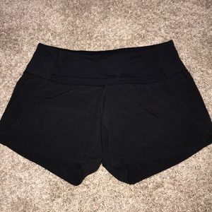 Black Speed Up Lululemon Shorts Sz 2
